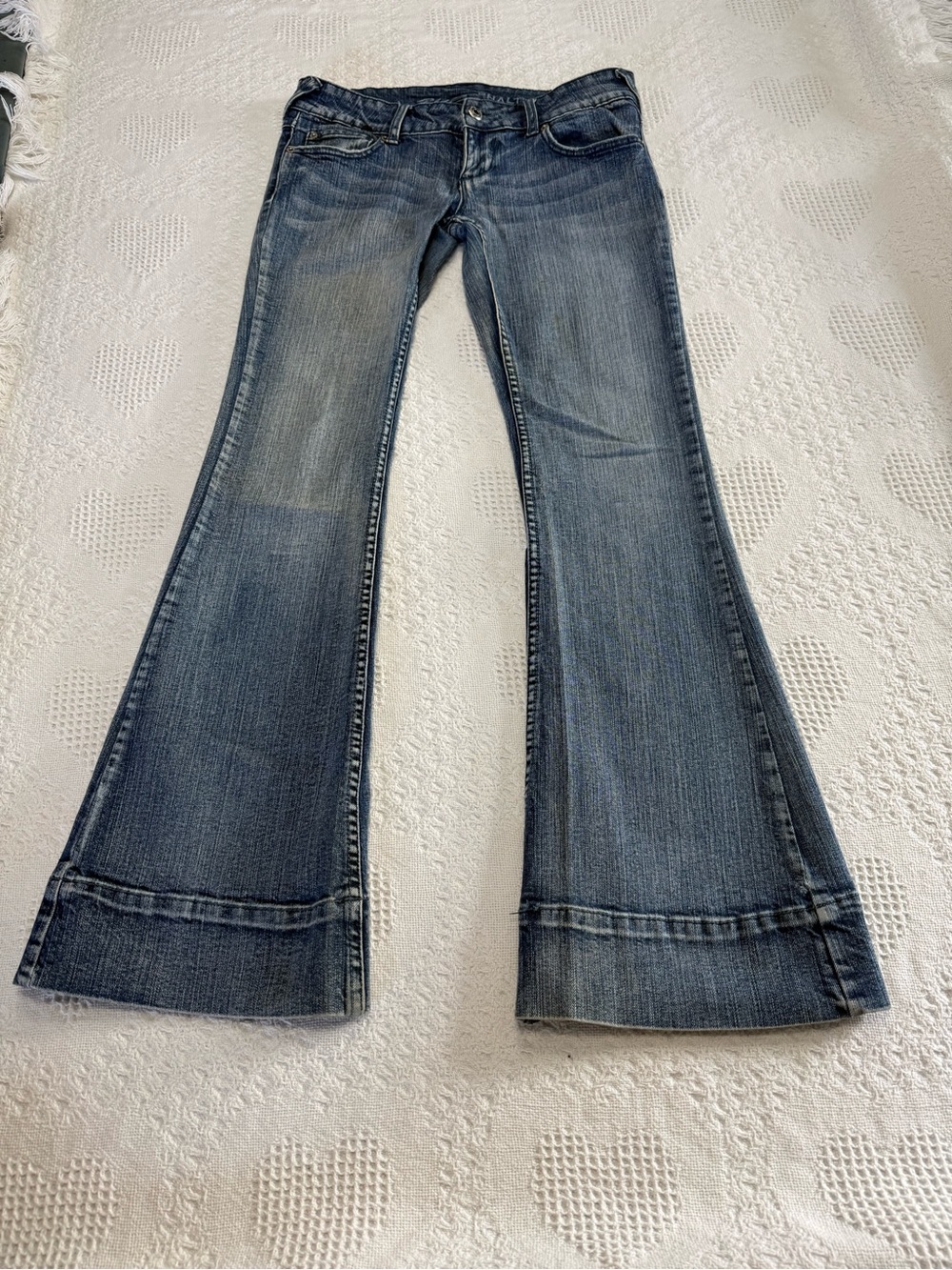 Y2K Blue Asphalt Low Rise Denim Bootcut Jeans (7)
